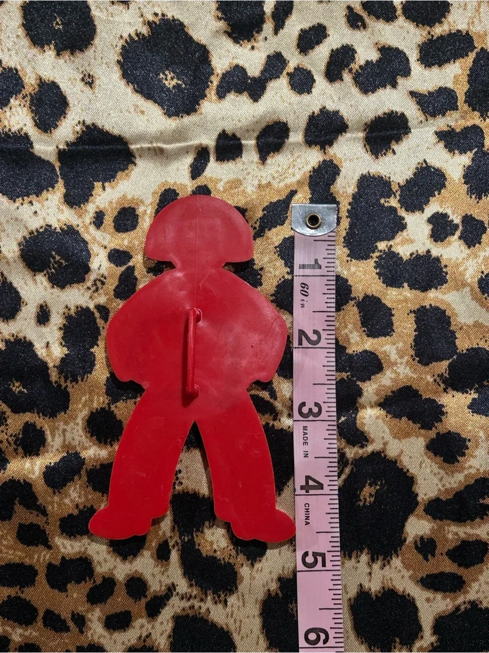 Vintage Tupperware Red Plastic Dutch Boy 4.5 inch Cookie Cutter